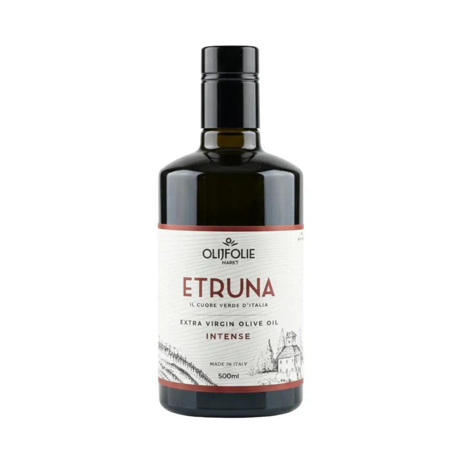 Bottle of Etruna Intense Bio extra virgin olive oil