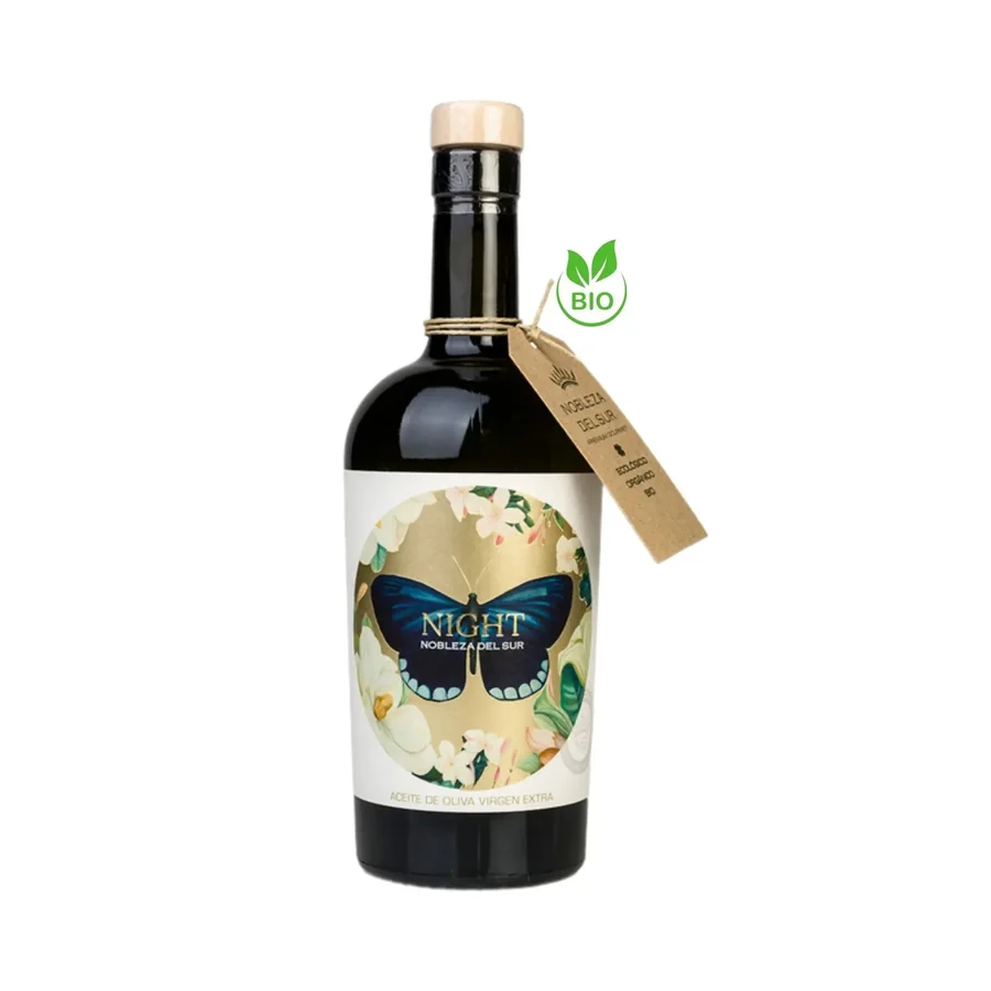 Bottle of Nobleza del Sur Eco Night extra virgin olive oil